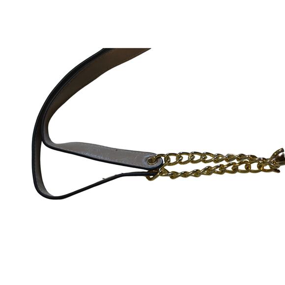 Women's Camel Brown Quilted Tote Bag w/ Pouches, Gold Hardware - Picture 3 of 5